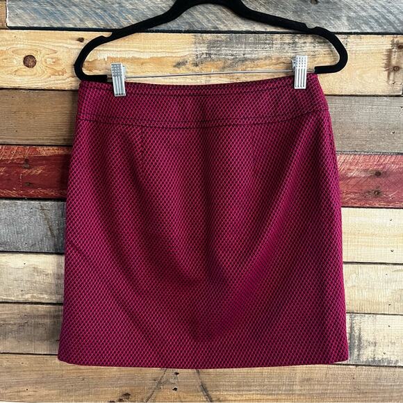 Loft Fuchsia And Black Skirt‎ Size 4P - Picture 2 of 7